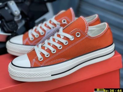 รองเท้าผ้าใบ Converse all star สีแสด ส้ม (ป้ายดำ) ของมีจำนวนจำกัด(made in vietnam)แท้100%