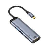 รุ่นใหม่ HUB มีสาย typec แท่นวาง hdmi เหมาะสำหรับการขยายตัวแปลงคอมพิวเตอร์ Apple Pro.