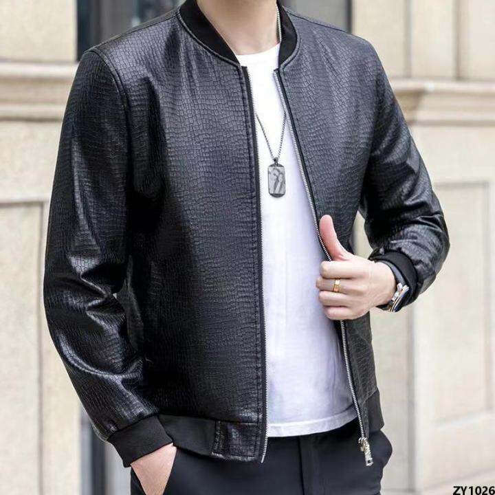 Leather hot sale jacket lazada