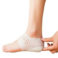 ✸ Unisex Invisible Height Increase Silicone Socks Gel Heel Pads Heel Cushion Soles Insole Foot Massage Orthopedic Arch Support