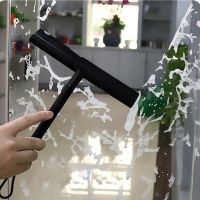 Household Water Mirror with Handle Wall Hanging Shower Hanger Floor Window Cleaning Washing Wiper Squeegee Glass Clean Scraper Cleaning Tools