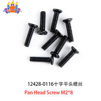 SS【ready stock】Phillips  Pan  Head  Screw, Metal 12428-0116 Cross Screw 12428-a -b -c Universal Accessories For Remote Control Car