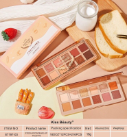 Kiss Beauty 87197-03 อายเเชโดว์พาเลท 12 สี ครบจอใน 1 ตลับ อายแชโดว์ ชิมเมอร์ อายแชโดว์ทาเปลือกตา เนื้อติดทน 16g พร้อมส่งแล้ววันนี้