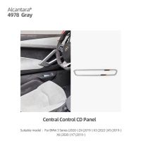 Alcantara สำหรับ Bmw G20 Z4 G29 X3 G01 X5 G05 X6 X7 G06 G07แผง Cd ควบคุมปริมาณรถสติกเกอร์ตกแต่ง Lis Pigura เมตร