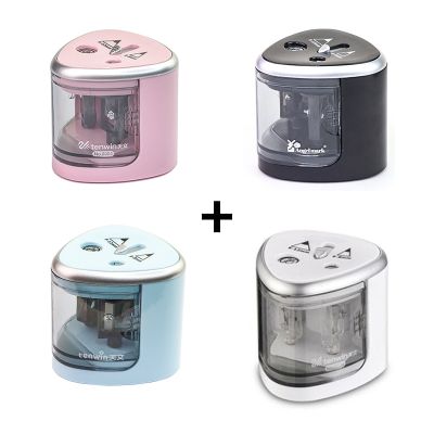 TENWIN 8004 Double Holes Electric Pencil Sharpener Home School Office Desktop Pencil Sharpener Students Supplies Stationery