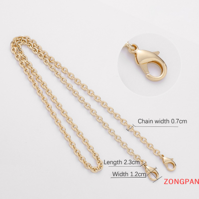 ZONGPAN ถุงสีทองโซ่เงินสำหรับเครื่องประดับโลหะสำหรับกระเป๋าผู้หญิง,สายเปลี่ยนสายคล้องไหล่พวงกุญแจใต้แขน