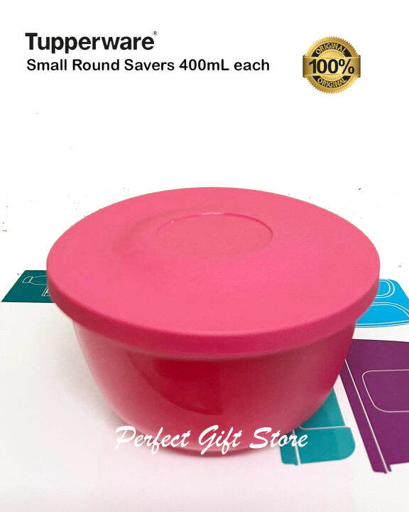 Original Tupperware Brands Small Round Saver 400mL each Lazada PH