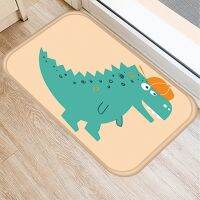 Cartoon Dinosaur Kitchen Floor Mat 40x60cm Decor Door Rugs for Living Room Anti-Slip Bath Mats Indoor