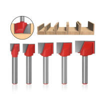 45ชิ้น6มิลลิเมตรก้านทำความสะอาดด้านล่างตัดกัดชุดสำหรับไม้แกะสลัก Slotting CNC คาร์ไบด์เราเตอร์บิตเครื่องมืองานไม้