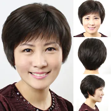 Elegant short outlet hair wigs