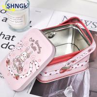 Easter Theme Decorative Tinplate Box Gift Packing Case Small Suitcase Storage Tin Metal Candy Cookie Box Sundries Organizer Cans Storage Boxes