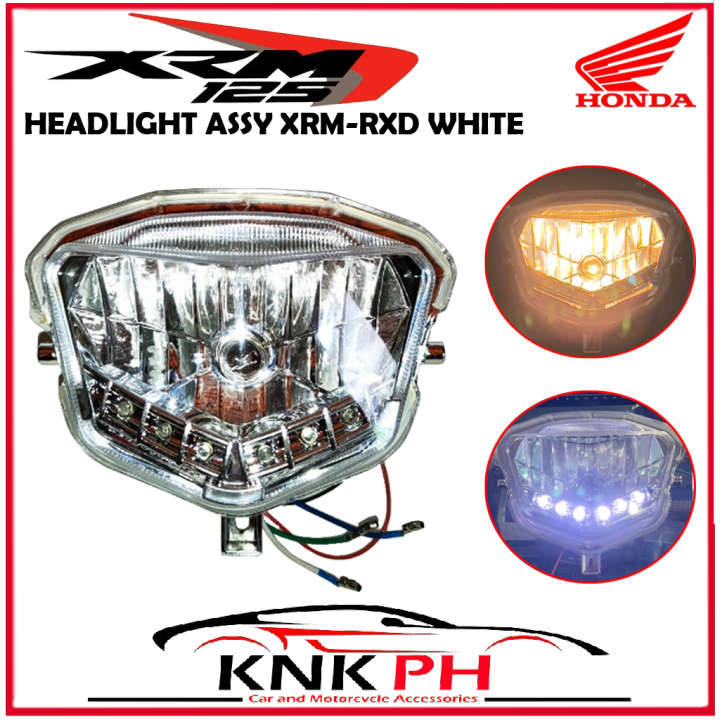 Honda XRM Headlight Assy RXD with White DRL Led Head Lights Lazada PH
