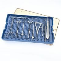 Double Eyelid Plastic Surgery Instrument Scissors Needle Holder Eye Cosmetic Tools Kit