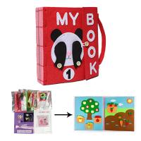 3D 5 Styles DIY My First Cloth Book Infant Baby Felt Quiet Cloth Books Early Learning Educational Felt Material Development Book