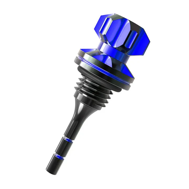Motorcycle Engine Oil Dipstick Plug CNC Aluminum Oil Level Gauge