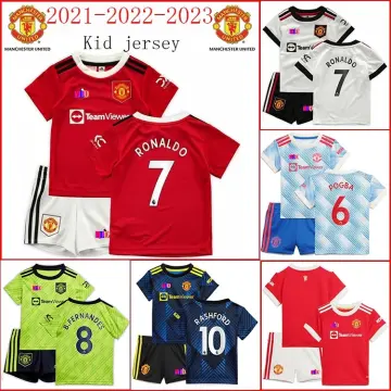 Buy 2022-2023 Man Utd Pre-Match Shirt (White) - Kids (RONALDO 7)