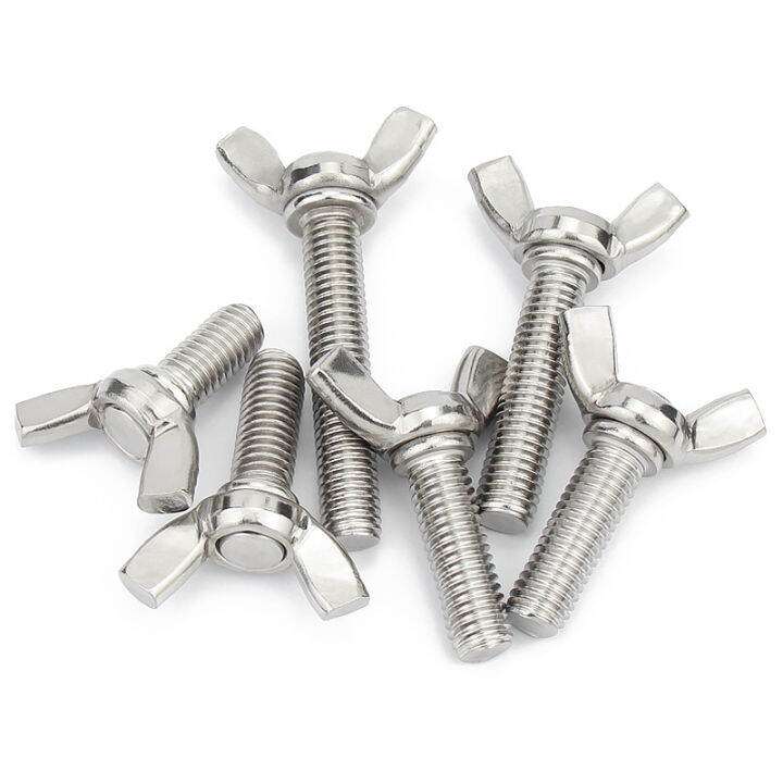 5-10pcs-304-stainless-steel-thumb-wing-hand-bolt-screw-m3-m4-m5-m6-6-hand-tighten-screws-butterfly-bolt-wing-thumb-screw