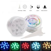 IP68 Waterproof Multi Color Submersible LED Lights Underwater Night Lamp Tea Light Vase Bowl Party Wedding Christmas Decoration