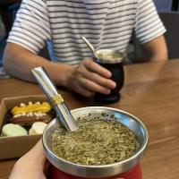 230มิลลิลิตร Mate ถ้วย B Ombilla Yerba Mate มะระสแตนเลสถ้วยชาด้วยช้อนแปรงฉนวนกันความร้อนป้องกันลวกชาถ้วยแก้ว