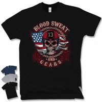 T-shirt Motorcycle Skull Oldschool Rockabilly Bobber Rocker Bike Chopper Biker Gift .  O-Neck Mens  New Tops Tees