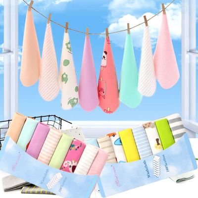 8pcs/set Baby Cotton Towels Newborn Infant 21cm Square Saliva Towel Nursing Baby Boys Girls Washcloth Handkerchief Cloth Wipes