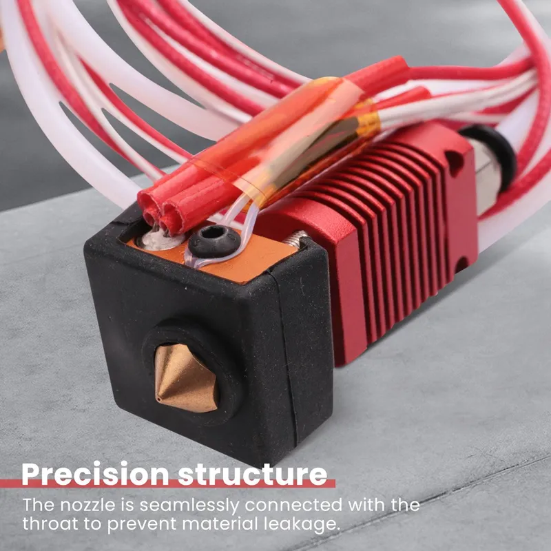 Cheap PDPO 3D Printer Red Hotend Extruder Kit 1.75/0.4mm For Creality Ender- 3 CR-10