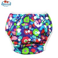 6pcs/Pack Babyland Swimming Diaper Pants  Waterproof  Swim Nappies Reusable Washable Baby Swimming Diapers 3-15kg Adjust Sizes Cloth Diapers