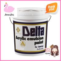 สีน้ำทาภายใน DELTA MATT #199 สีขาว ด้าน 1 แกลลอน (3.8 ลิตร)WATER-BASED INTERIOR PAINT DELTA MATT #199 WHITE 1GAL **สินค้าแนะนำ**