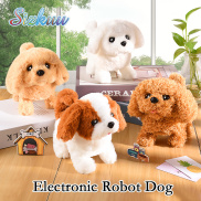 Sizkuu Chó Robot điện tử Sống động như thật Đi bộ Sủa vẫy vẫy Điện Đồ chơi