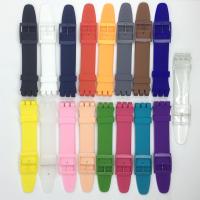 【CC】 NENG Watchband for Swatch Buckle Silicone band 17mm 19mm 20mm Rubber Strap16MM accessories