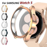 เคสป้องกันหน้าจอสำหรับ Samsung Galaxy Watch 5 40มม. 44มม./5 Pro ปกป้องเต็มรูปแบบอุปกรณ์เสริมฝาครอบป้องกัน TPU นิ่มกันกระแทก