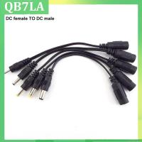 QB7LA Store DC female 5.5x2.1mm Power adapter to Male jack Plug  5.5*2.5mm 3.5x 1.35mm 4.0x1.7mm 2.5mm 4.8mm converter Extension cord