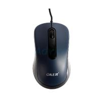 OKER เมาส์ USB Optical Mouse (A-186G)  Blue