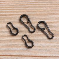 20 PCs/Set Matte Black Fishing Hanging Snaps Connector Carp Rigs Speed Links Single Hook B Type Snap Carp Fishing Accessories Accessories