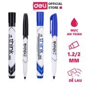 Bút dạ bảng DELI EU00120 EU00130 EU00140 - Mực Đen Xanh Đỏ 2.0mm