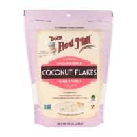 ของเข้าใหม่??บ็อบส์เรดมิล มะพร้าวอบกรอบไม่หวาน 281 กรัม - Bobs Red Mill Coconut Flakes Unsweetened 281g