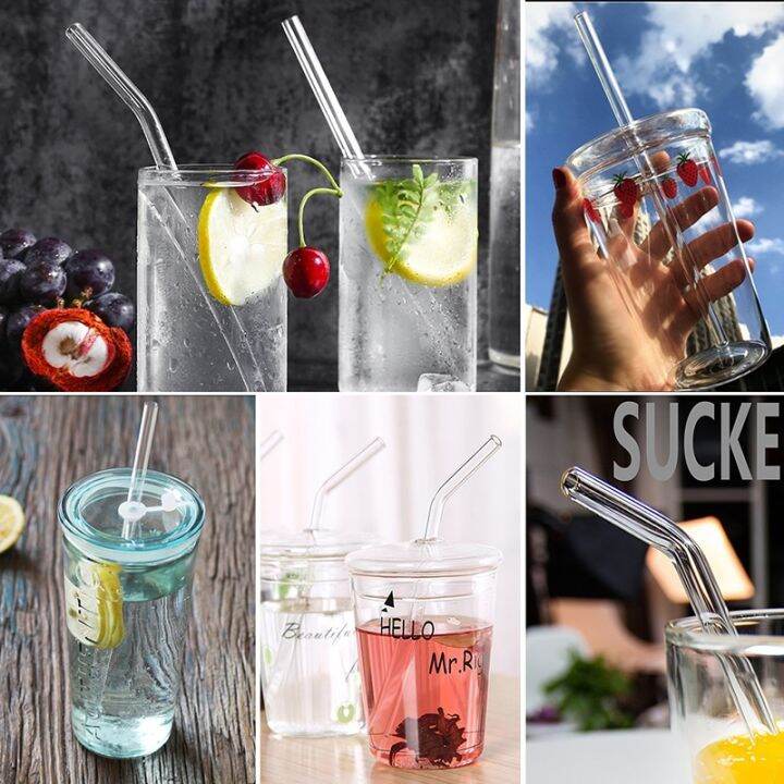 100pcs-glass-straws-clear-bent-20cm-x-8-mm-drinking-straws-reusable-straws-healthy-reusable-eco-friendly