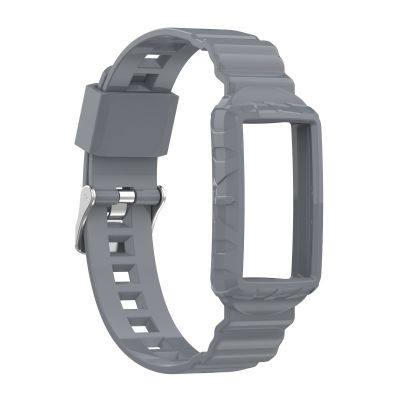 สำหรับ Fitbit Charge 5ซิลิโคนสายนาฬิกาข้อมือหนึ่งเคสป้องกัน (สีแดง)