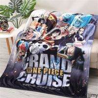 ผ้าห่ม DIY Pirate King ผ้าห่มนิเมชั่น Flannel Cartoon Cover Blanket Luffy Secondary Student Air Conditioning Blanket