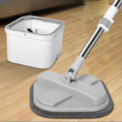 Mop Water Separation Square Mops with Bucket Automatic 360 Spin Ceaning Washable Microfiber Lazy Floor Clean Household Cleaning