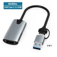 USB Type C to HDMI Cable 2-IN-1 4K for TV DAC USB C HDMI Adapter For PC Xiaomi MacBook Pro Air iPadPro Samsung Galaxy HDMI Cable