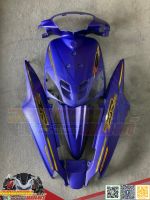 ชุดสีมีโอตัวเก่า YAMAHA Mio5VV มีโอตัวแรก สีน้ำเงินด้าน ลาย ZR งานแท้ทำสีระบบ 2K