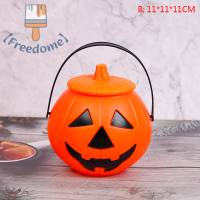 【Freedome】 Halloween christams PARTY props พลาสติกฟักทองถังลูกอมกล่องตกแต่งฮาโลวีน