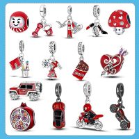 2022 Red Series Pendant Charms Beads Plata Charms Of Ley 925 Fit Original Brand Women Bracelet Pendant Necklace Jewelry