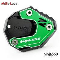 Green-Ninja650 Z650 Ninja650 Essories For Kawasaki Z 650 NINJA 650 RS 2017-2023 Motorcycle Kickstand Side Stand Enlarger Pad Tire Valve Caps