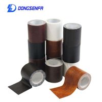 【hot】☢☊  DONGSENFA 1Roll 5.7cmx4.6M Wood  Leather Grain Adhesive Tape Sofa Floor Kicking Repair tape