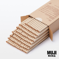 มูจิ หลอดไม้ไผ่ ( 100 หลอด ) - MUJI Bamboo Straws (100 Pcs)