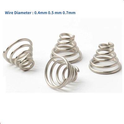 1/3/5pcs Conical Cone Compression Springs Tower Springs 304 Stainless Steel Taper Pressure Spring Wire Diameter 0.4-0.7mm Spine Supporters