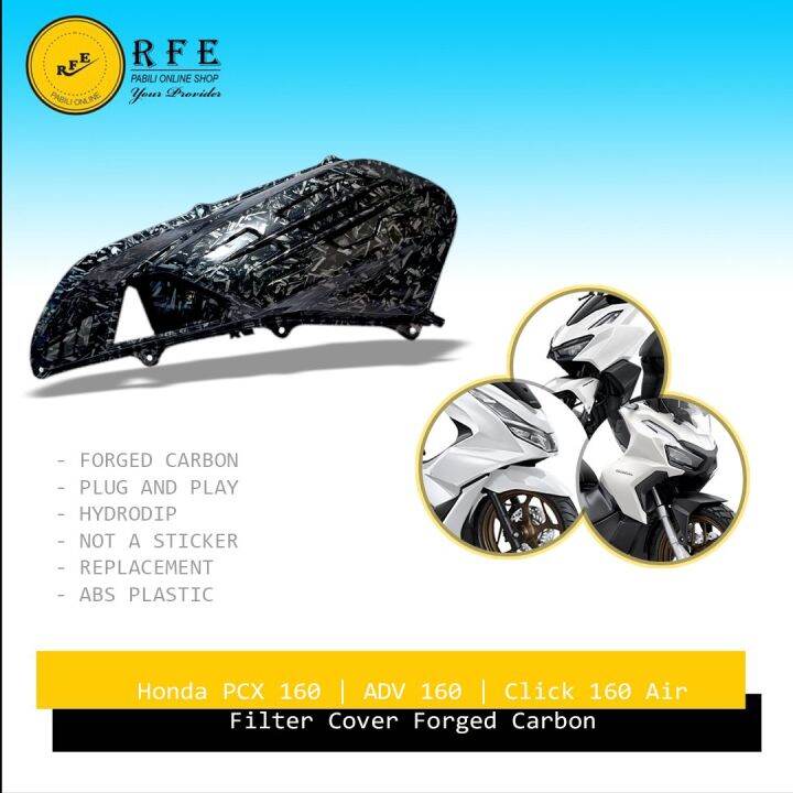 Honda PCX 160 Air Filter Cover Forged Carbon | Honda Click 160 Air