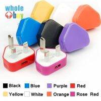 เครื่องชาร์จปลั๊กอะแดปเตอร์ประเทศอังกฤษ USB 10สีที่ต่างกันไฟกระแสสลับที่ชาร์จ Usb พลังงานที่ชาร์จอะแดปเตอร์สำหรับ Iphone X/ 8/7/6 + DHL Freeshipping 100ชิ้น/ล็อต